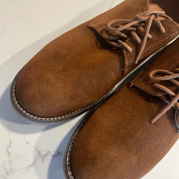 New Men\'s New Republic by Mark McNairy Cream Suede Lace-Up Oxford Shoes Size 9.5 main image 4